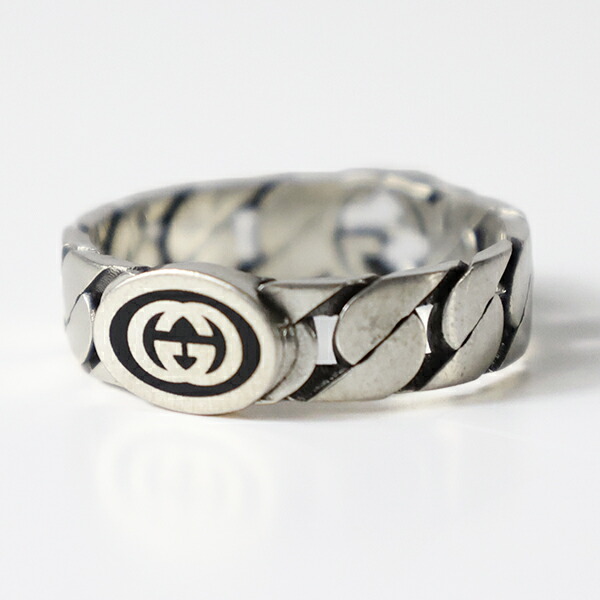 楽天市場】GUCCI グッチ リング Sterling Silver Interlocking G Ring