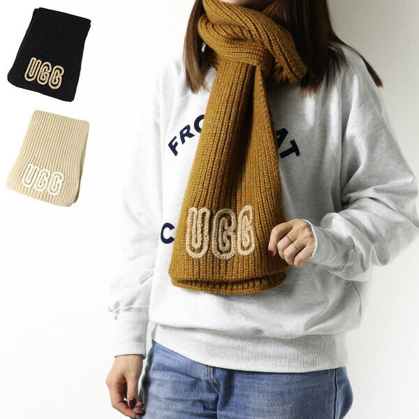 楽天市場】UGG アグ マフラー W Chunky Crafted Rib Scarf チャンキー