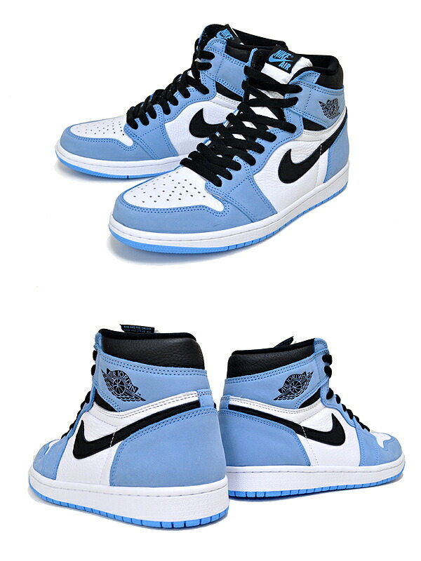 楽天市場】NIKE AIR JORDAN 1 HIGH OG UNIVERSITY BLUE white/black