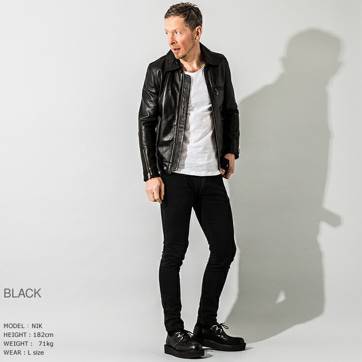 楽天市場】【20周年記念20%OFFクーポン】Liugoo Leathers 本革 UK襟