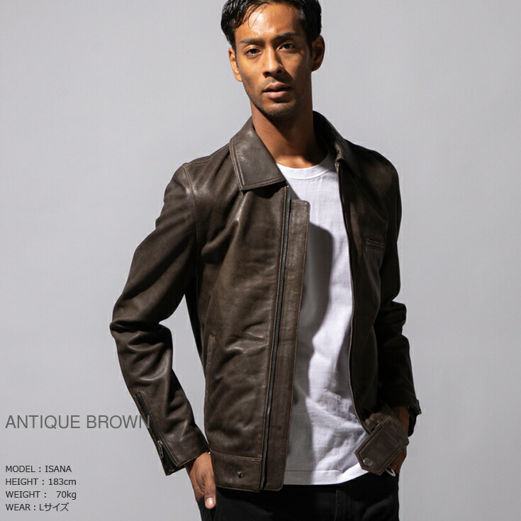 楽天市場】【20周年記念20%OFFクーポン】Liugoo Leathers 本革 UK襟