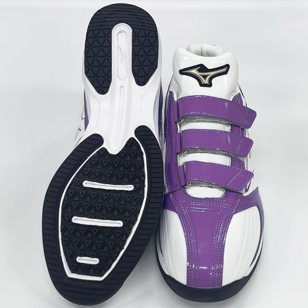 楽天市場】【サイズ交換送料無料】パープル×ホワイト ミズノ 野球