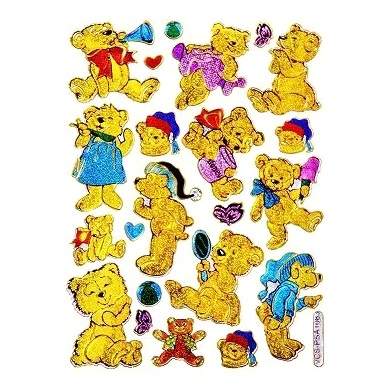 楽天市場】キラキラシール 熊（くま クマ） 《メタリックシール ご