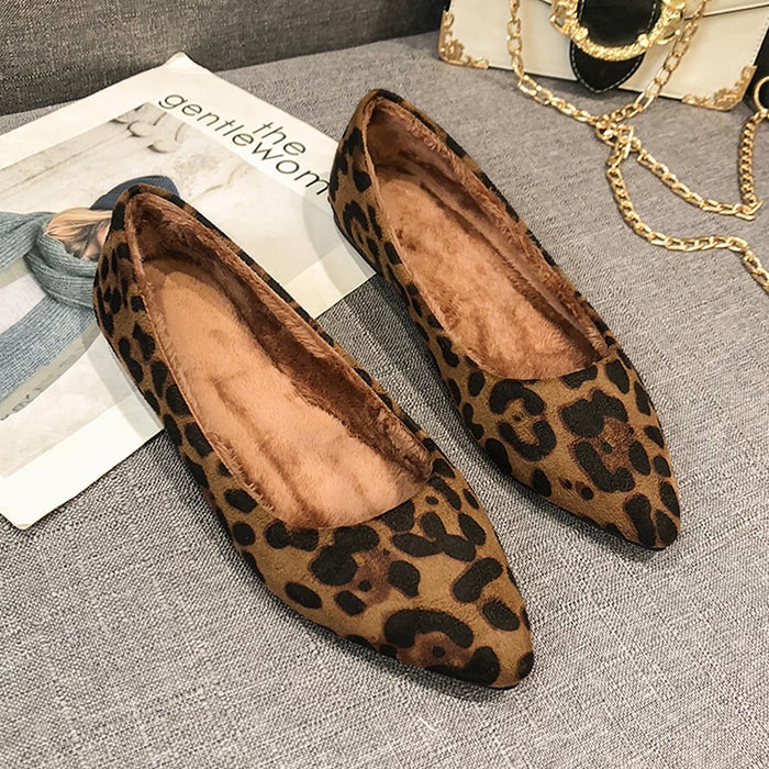 楽天市場】パンプス レディース ヒョウ柄 アニマル ファー レオパード