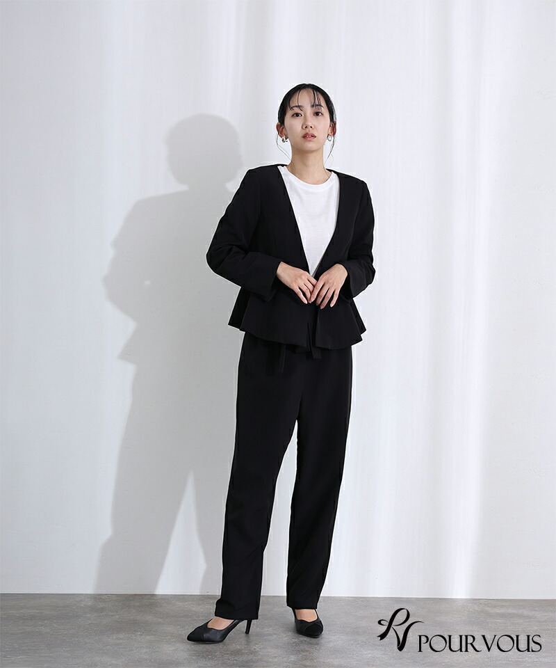 楽天市場】2点セットノーカラースーツ セレモニースーツ セレモニー