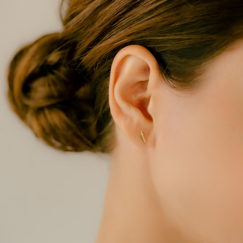 楽天市場】K10 フェザー ボディピアス │ 16G/14G 羽根 軟骨ピアス 10