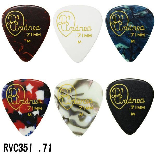 楽天市場】D'Andrea USA ピック RVC351 CLASSIC CELLULOID : ピック商店
