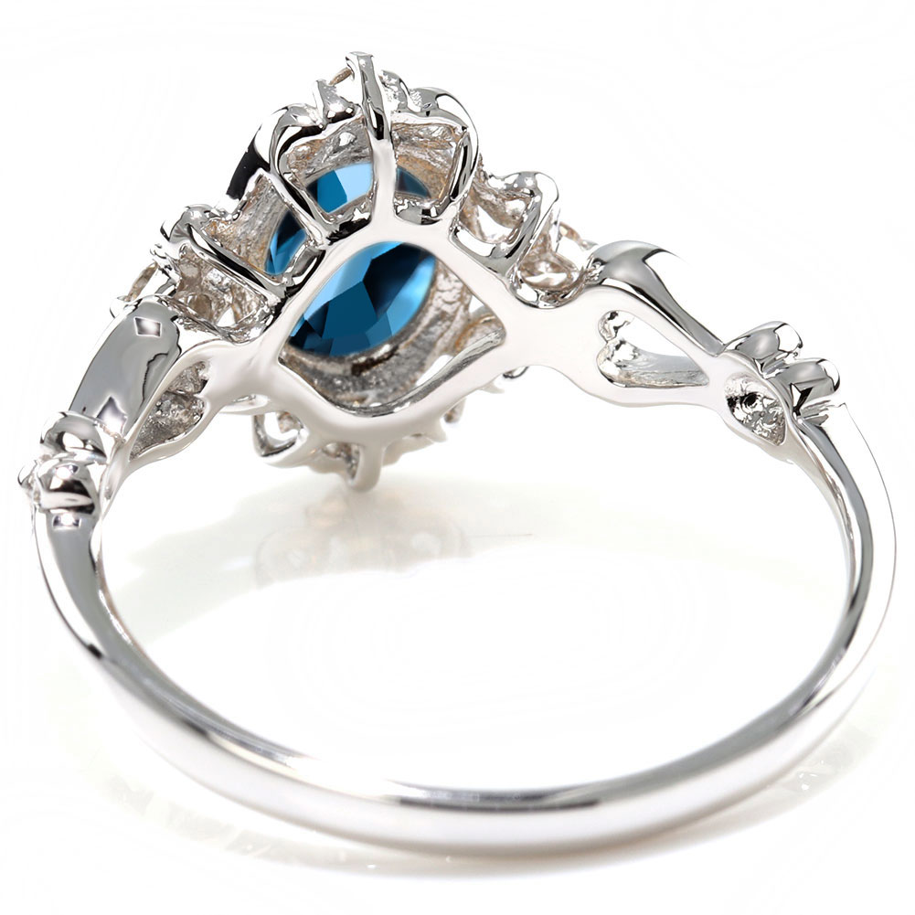 楽天市場】指輪 シルバー ロンドンブルートパーズ リング SV925