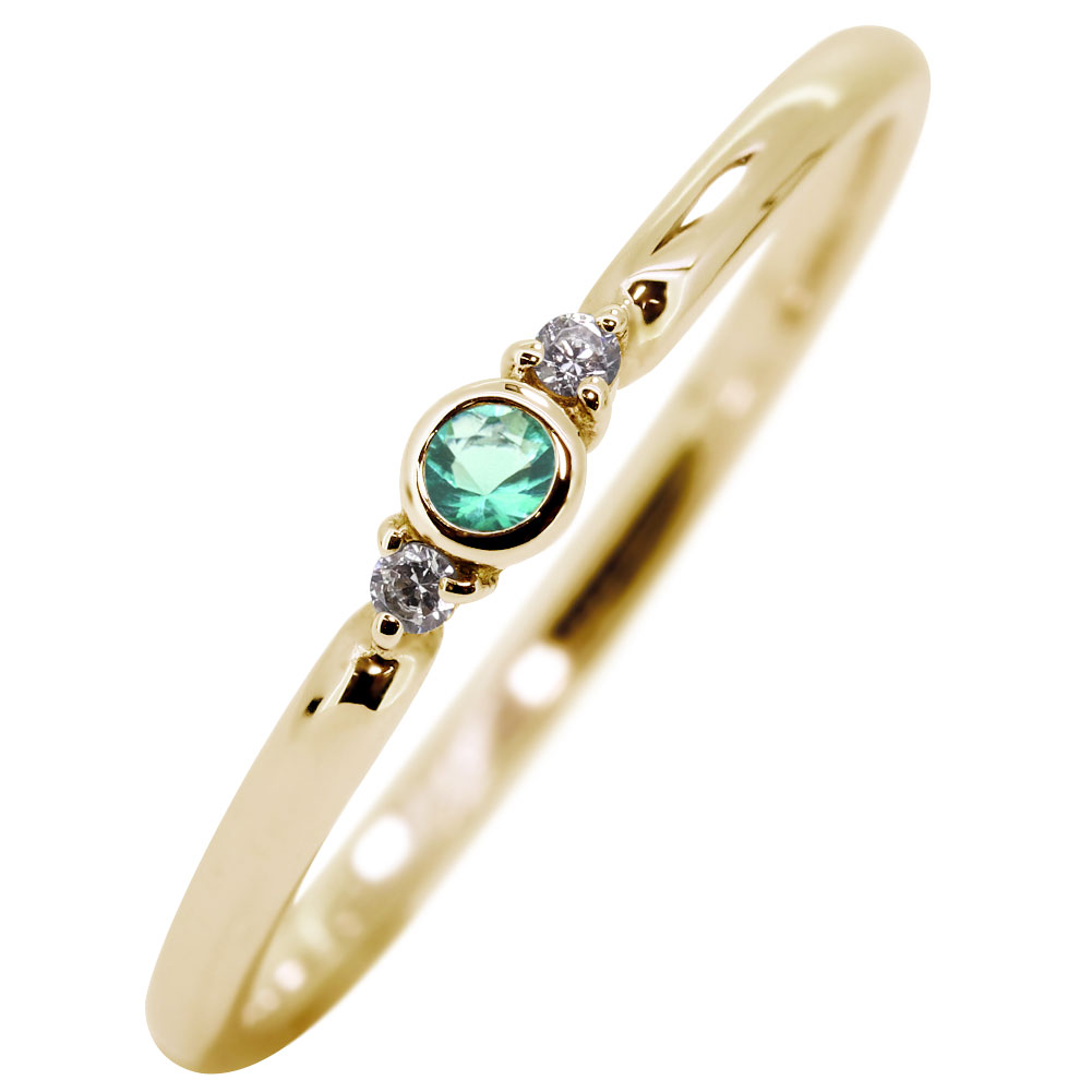 楽天市場】エメラルド 指輪 普段 使い ピンキーリング エメラルド