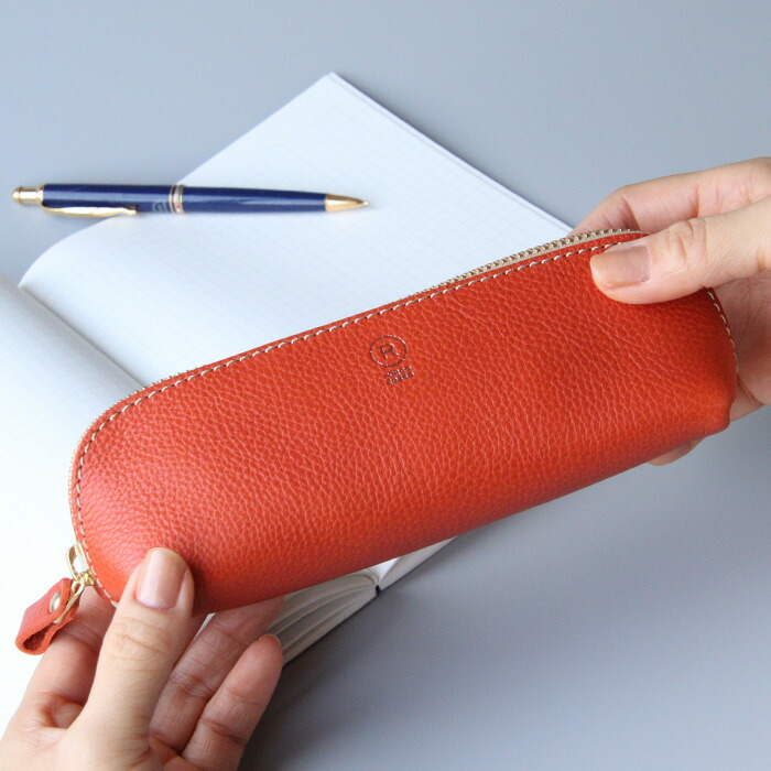 楽天市場】ペンケース 革 名入れ おしゃれ 本革 筆箱 筆入れ