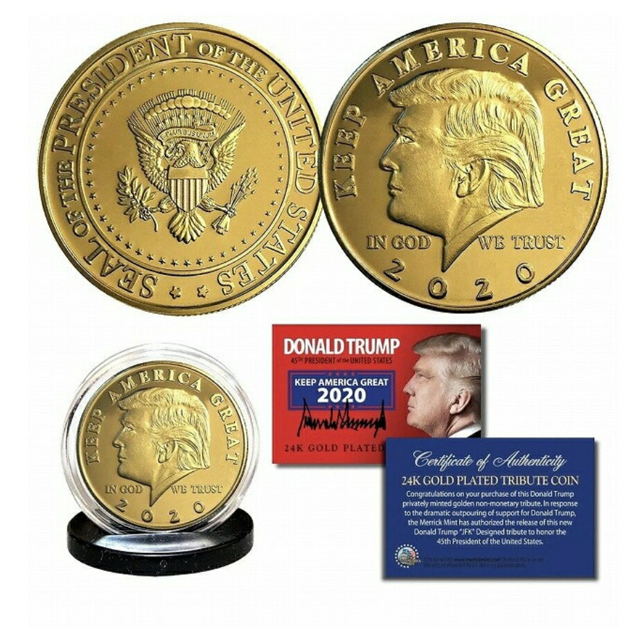 楽天市場】米軍グッズ メダル ドナルド・トランプ 第45代