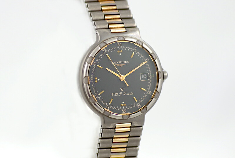 楽天市場】電池交換済 LONGINES ロンジン コンクエスト VHP チタン