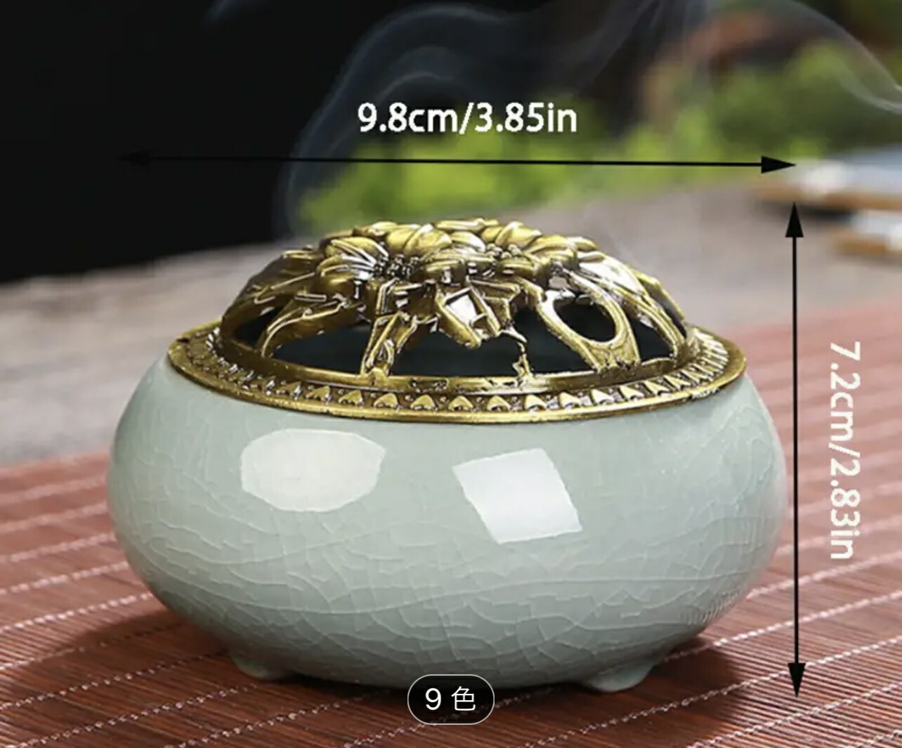 楽天市場】大特価 セラミック製 香炉 寛入陶磁器 お香立て リラックス