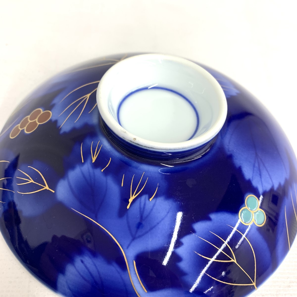 楽天市場】深川製磁 フカガワセイジ 瑠璃葡萄 茶碗 6客セット ブルー