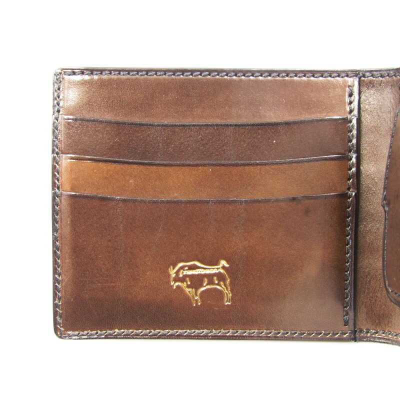 楽天市場】【中古】美品 TRAD BISON トラッドバイソン 二つ折り財布