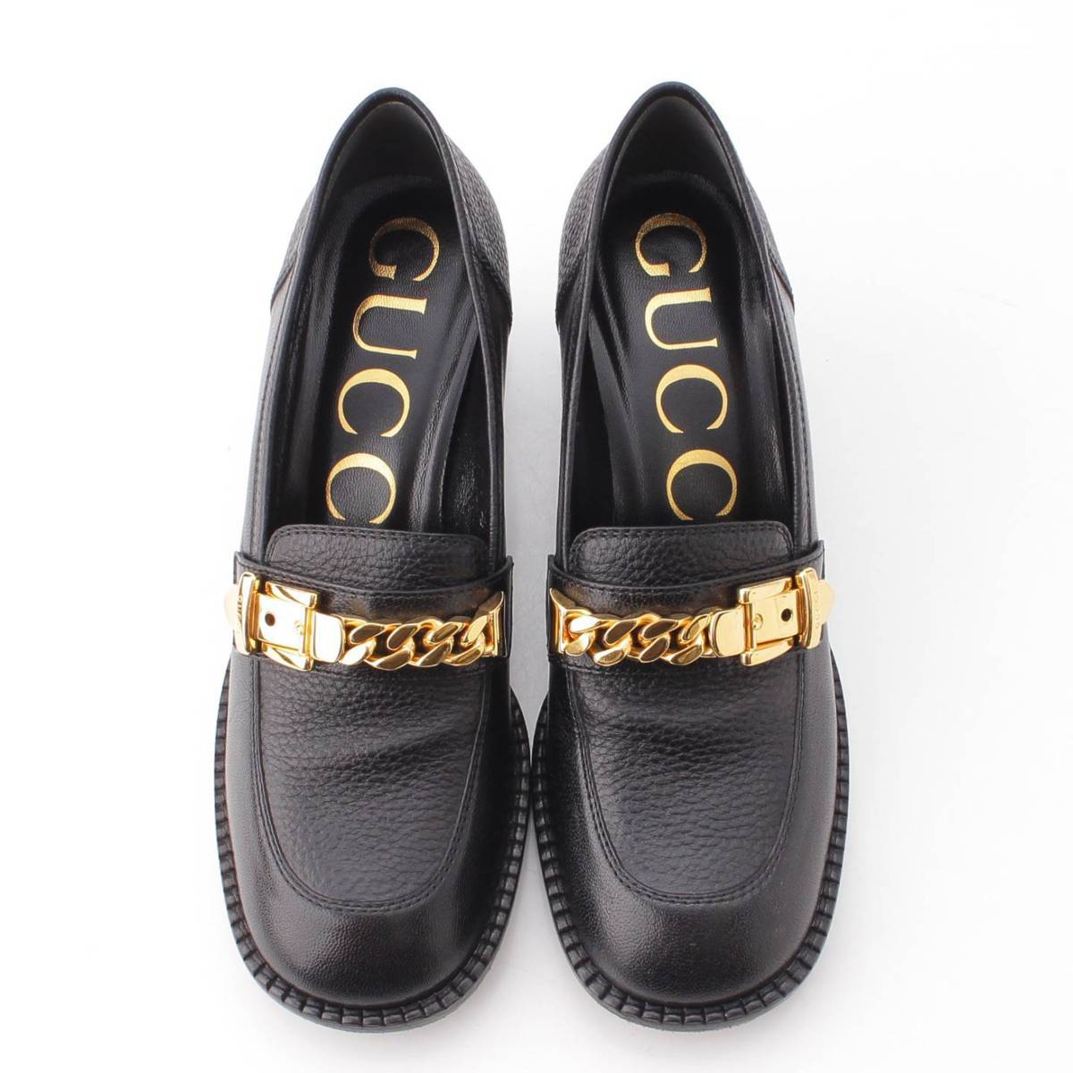 楽天市場】【グッチ】Gucci チェーンバックル金具 レザー ミッドソール