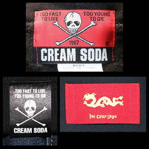 楽天市場】CREAM SODAクリームソーダ◇CS 新ドクロTシャツ◇◇BLACK