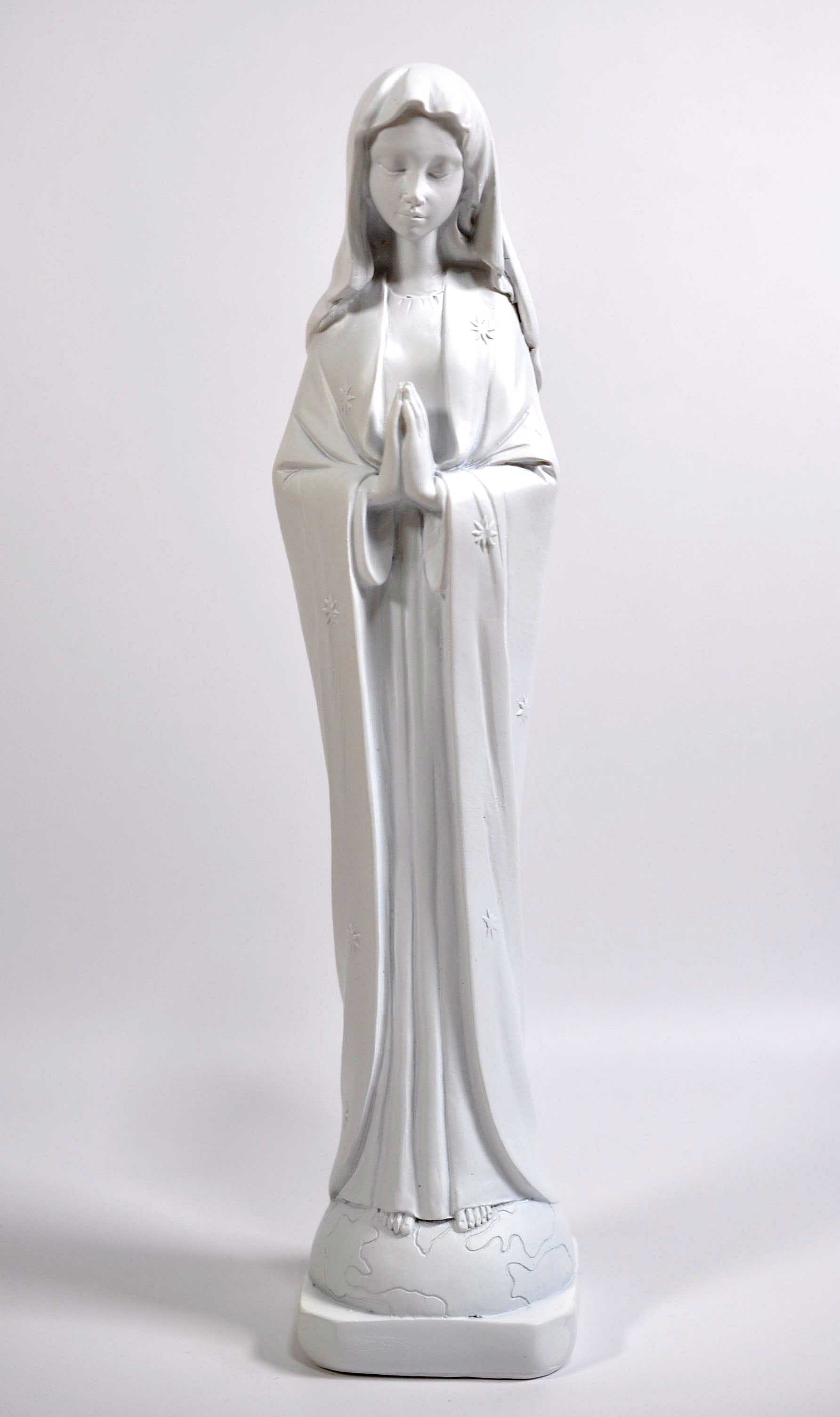 楽天市場】白い聖母マリア彫像 大理石風 高さ23cm 慈悲と愛の像
