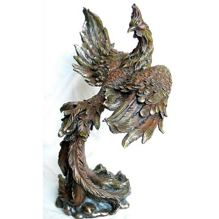 楽天市場】伝説の飛翔するフェニックス（不死鳥）彫刻 彫像（輸入品