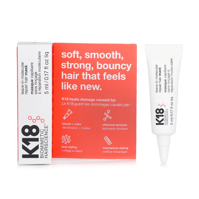 楽天市場】K18 Leave-In Molecular Repair Hair Mask 5ml/0.17oz【海外