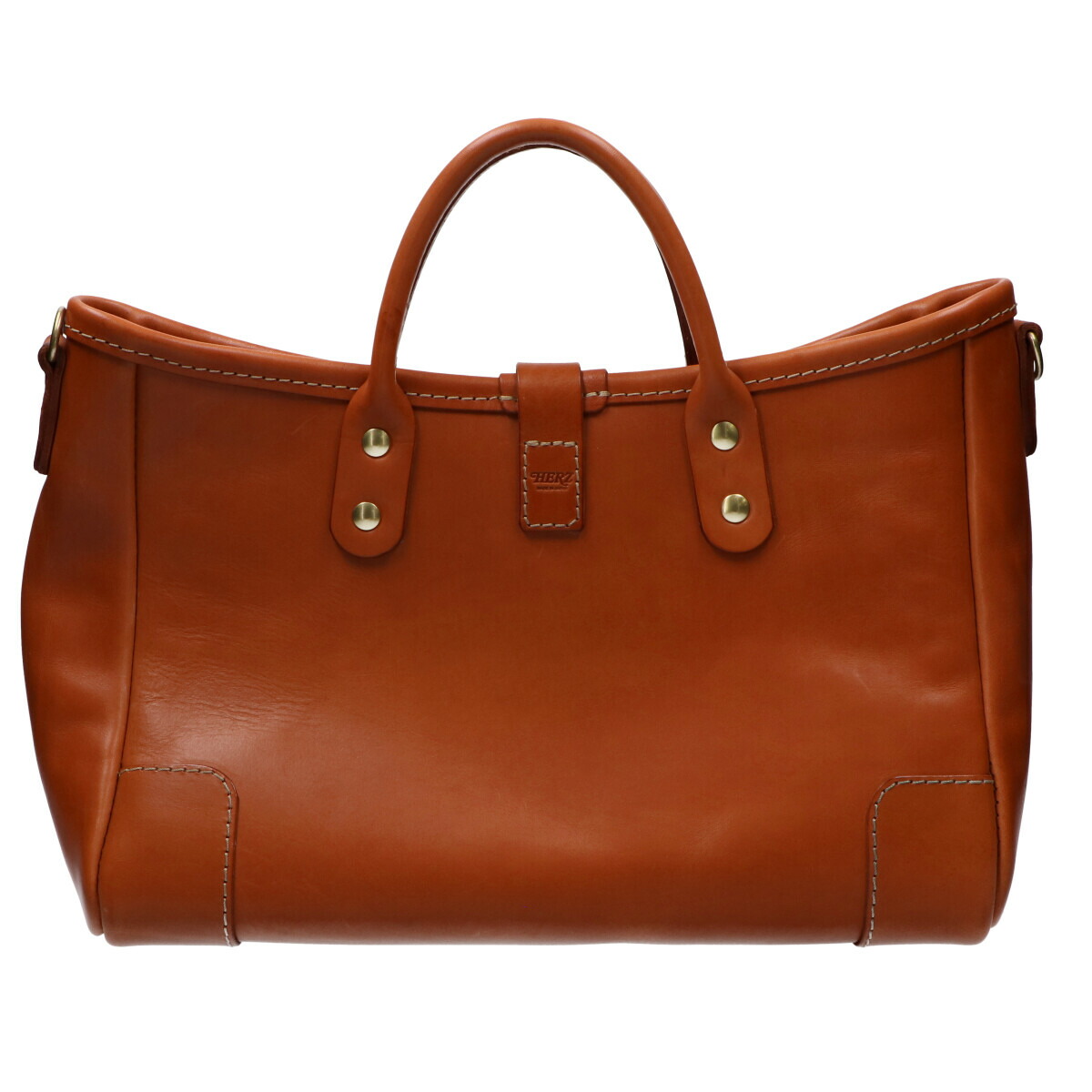 楽天市場】HERZ ヘルツ T-146 横型2WAY トートバッグ キャメル 【中古