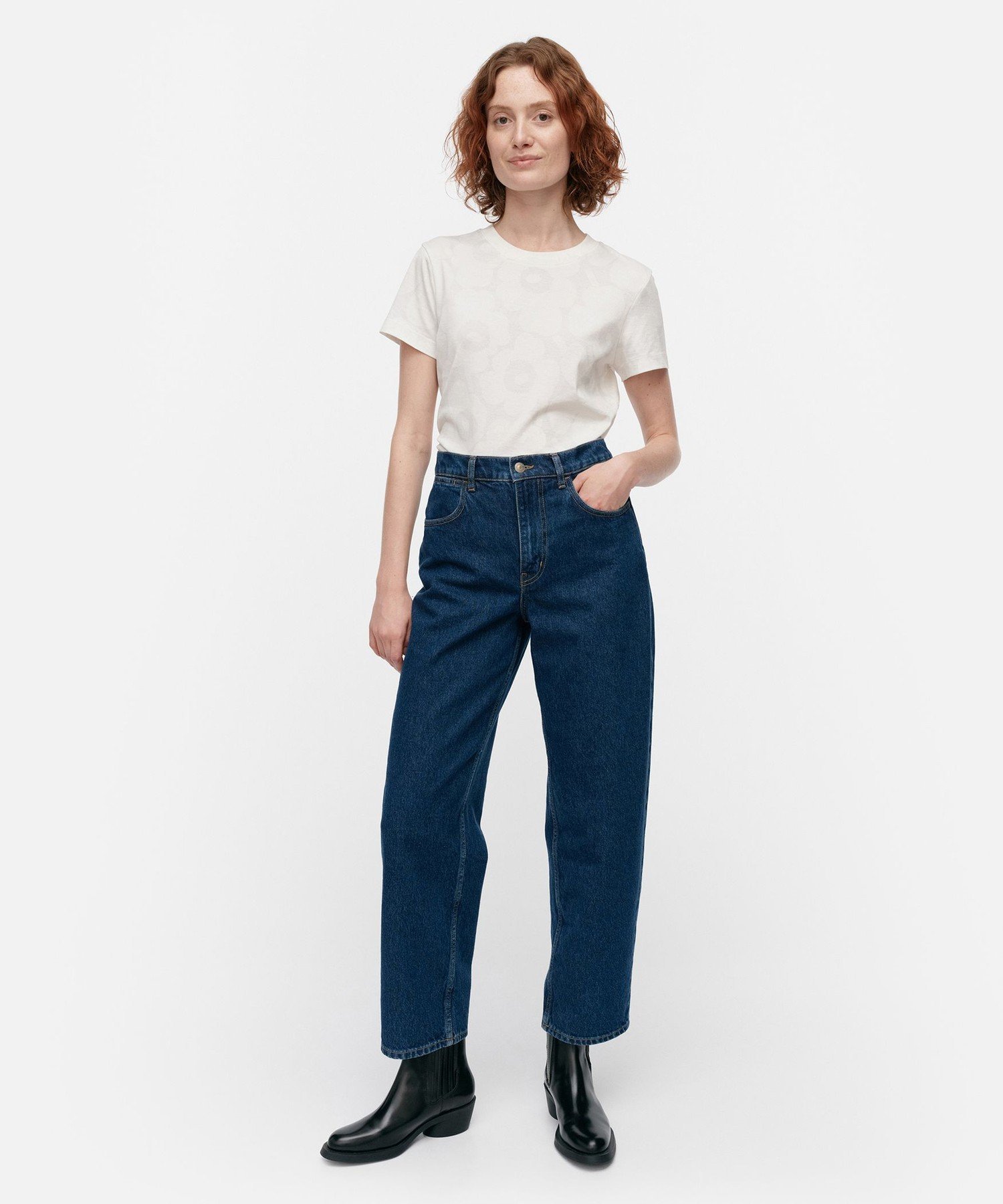 Marimekko｜Maridenim Loose Unikko ジーンズ | Rakuten Fashion(楽天