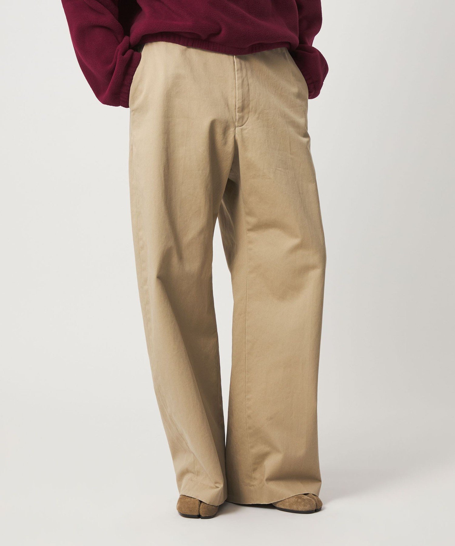 Beauty&Youth UNITED ARROWS コットンチノフレアパンツ BEAUTY&YOUTH UNITED ARROWS｜<6(ROKU)>コットン チノ パンツ