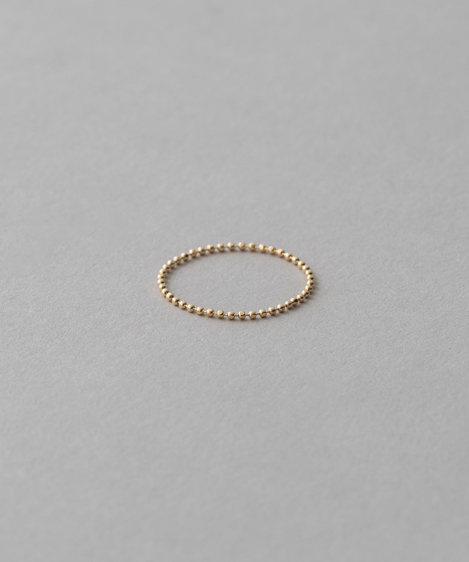 ete｜[レイヤード] K10YG ボールチェーン リング | Rakuten Fashion