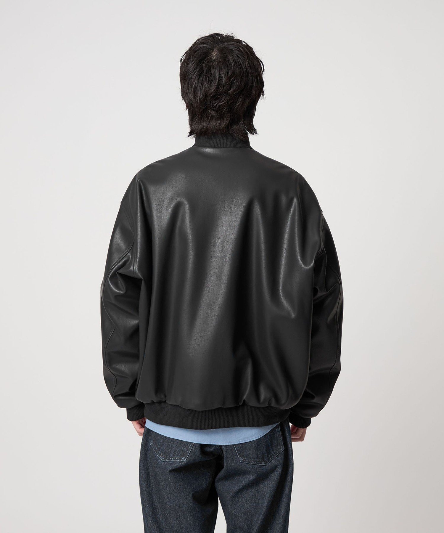 CITEN｜<CITEN>レザーライクバルーンジップブルゾン | Rakuten Fashion