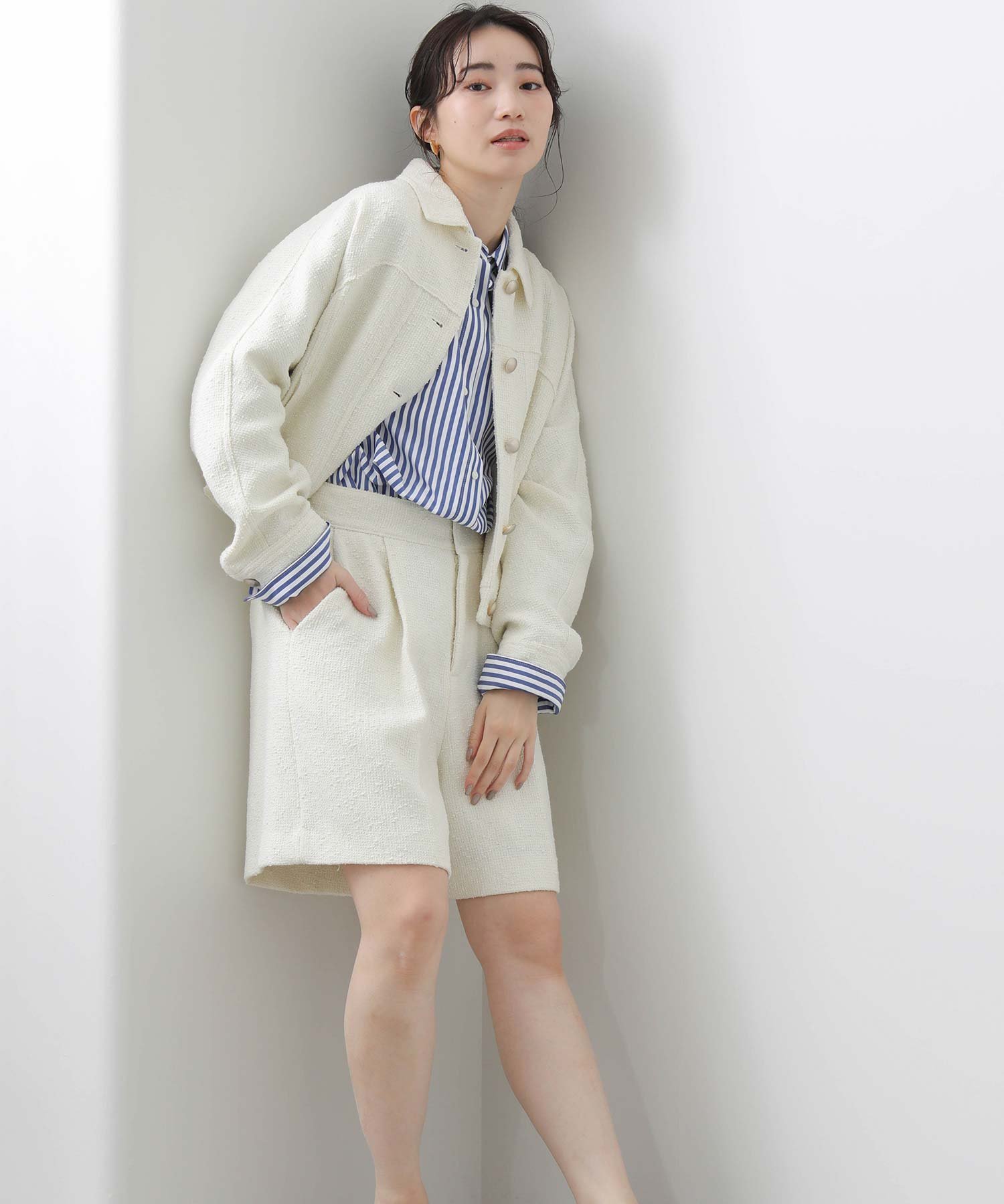 Gready Brilliant｜ツイードブルゾン | Rakuten Fashion(楽天