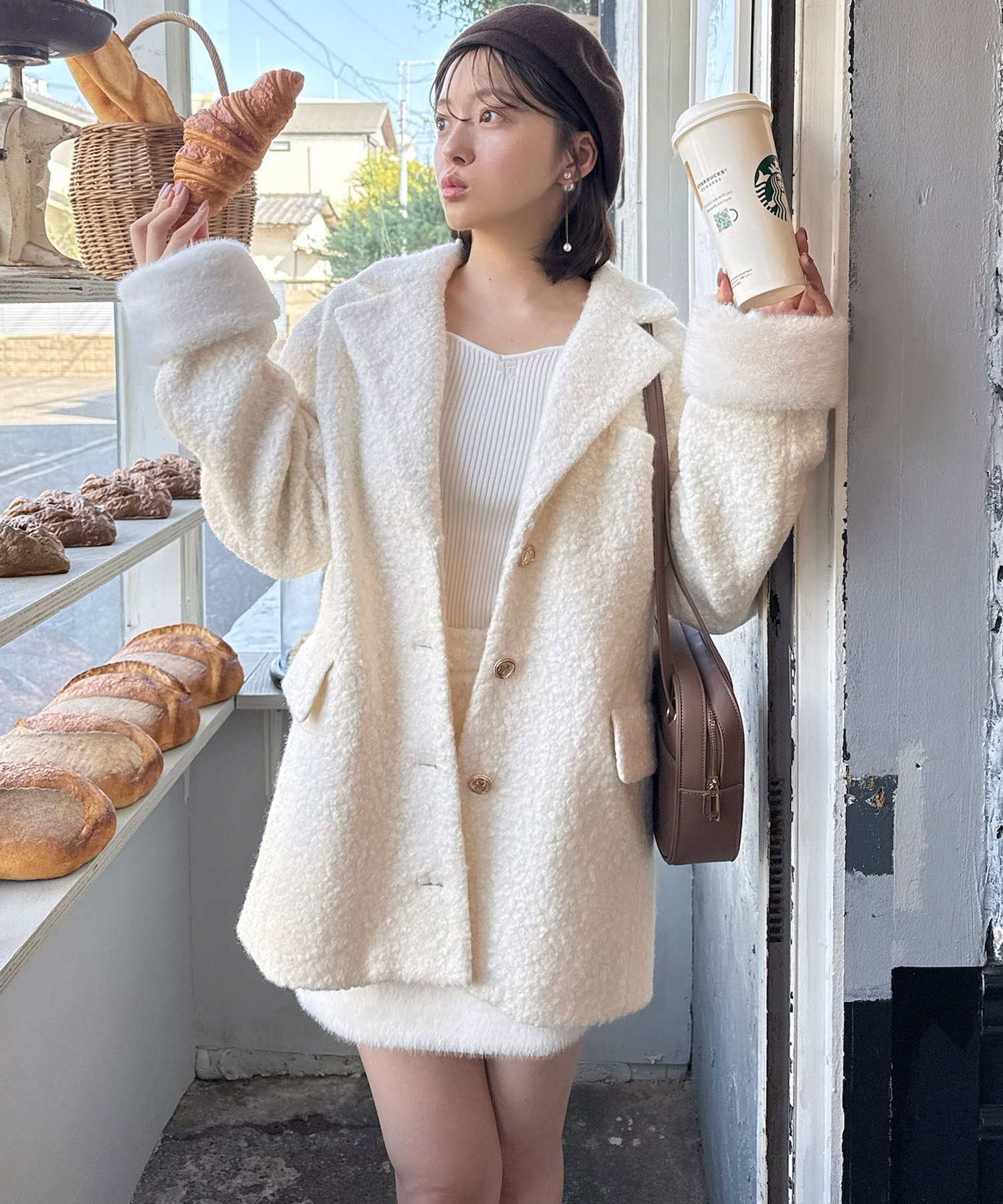 ROYAL PARTY｜ファー付テーラージャケットコート | Rakuten Fashion