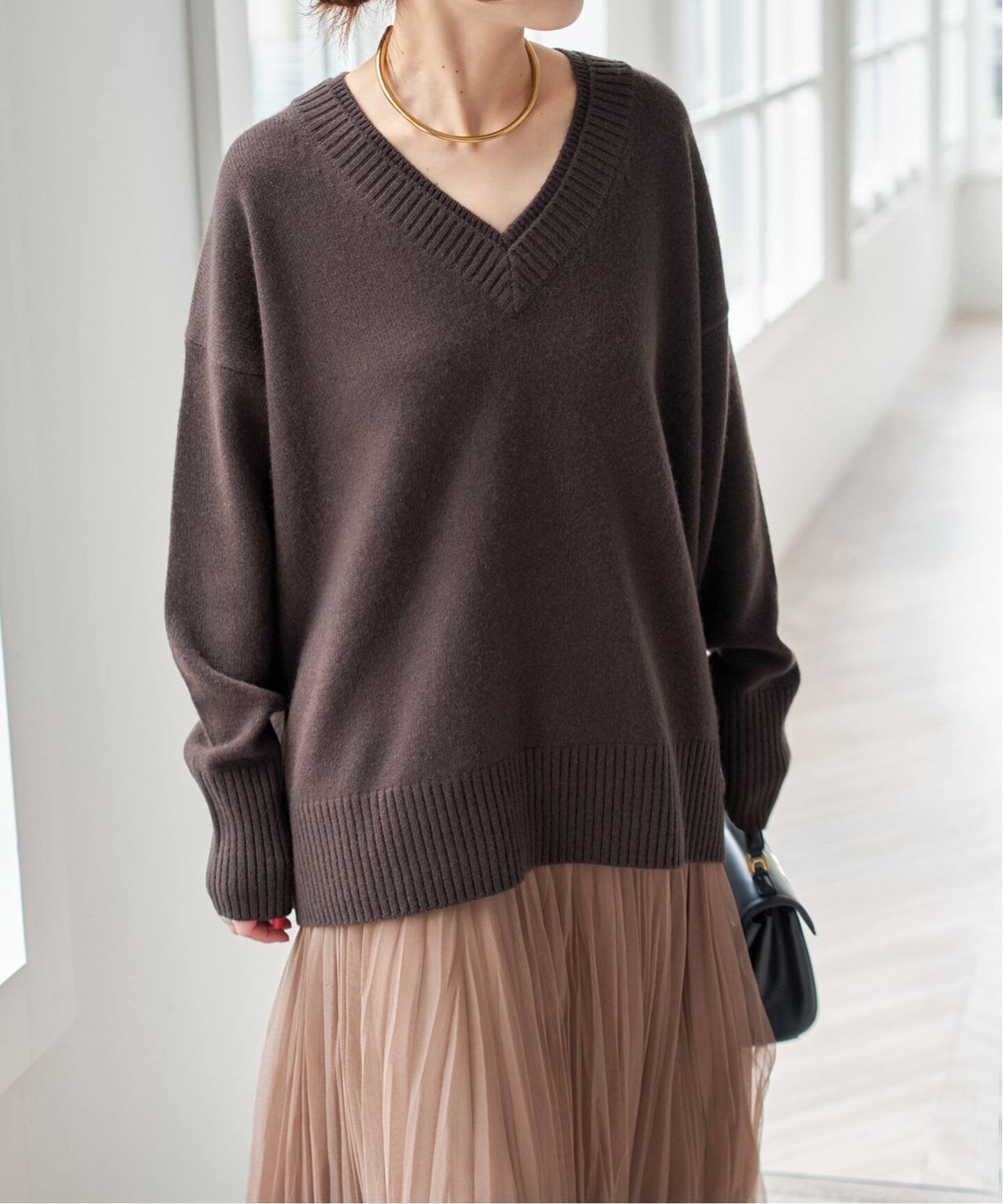 Spick & Span｜ウールカシミヤ Vネックニット | Rakuten Fashion(楽天