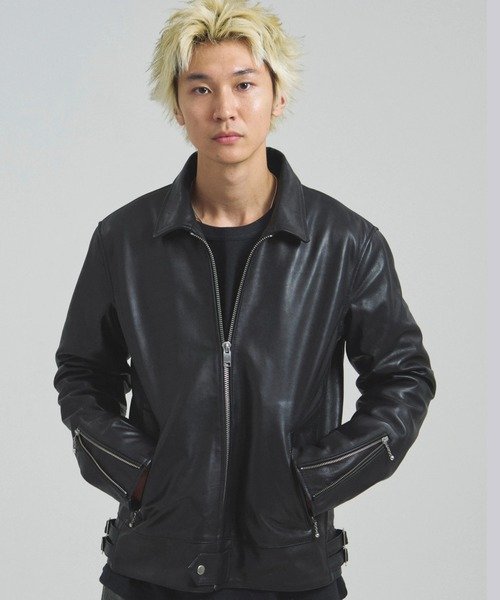 JACKROSE｜JE-BUFFARO CALF LEATHER SINGLE RIDERS JACKET 2025(MENS