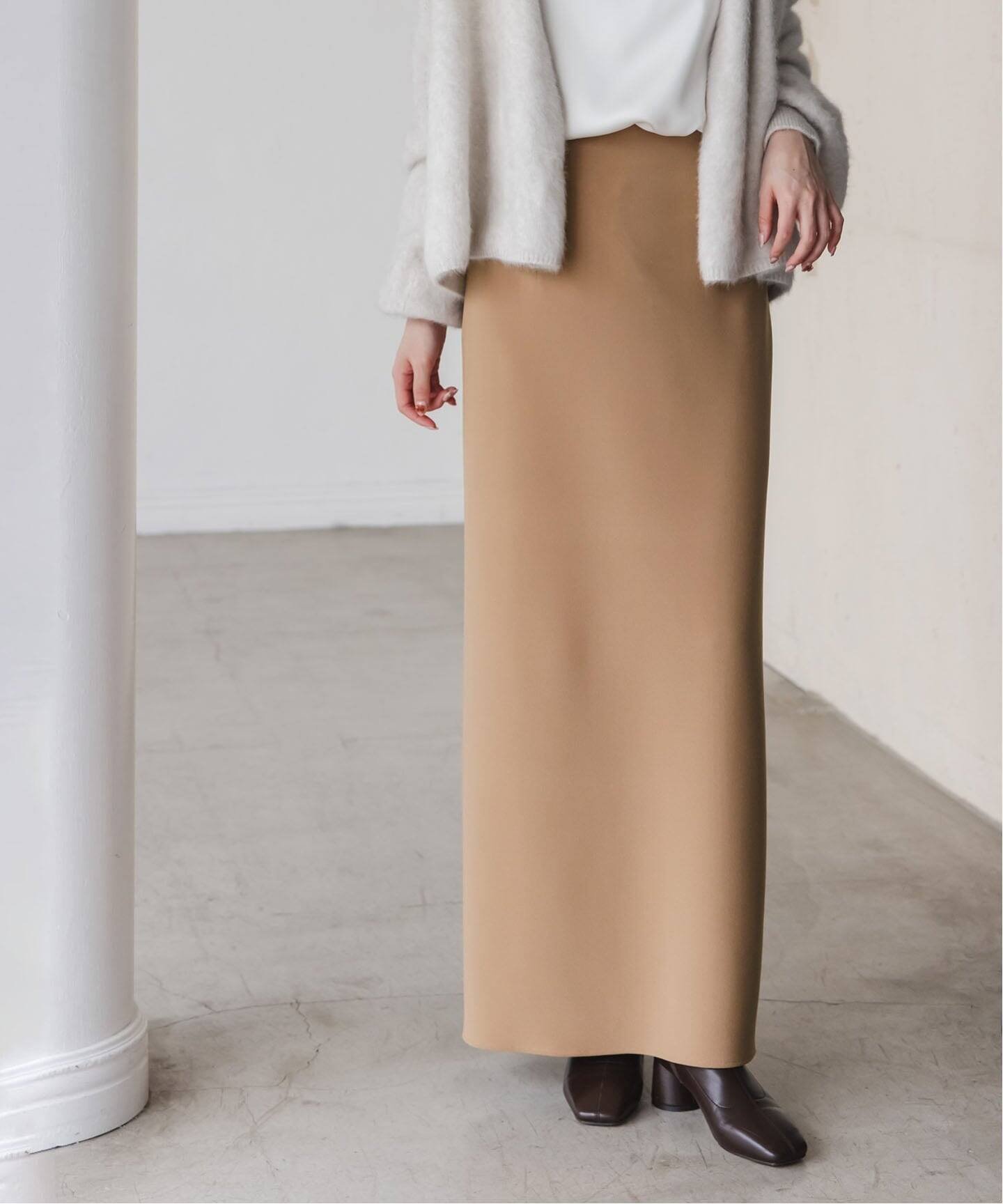 NOBLE｜《追加》【洗える】コンフォートジャージーライクタイト