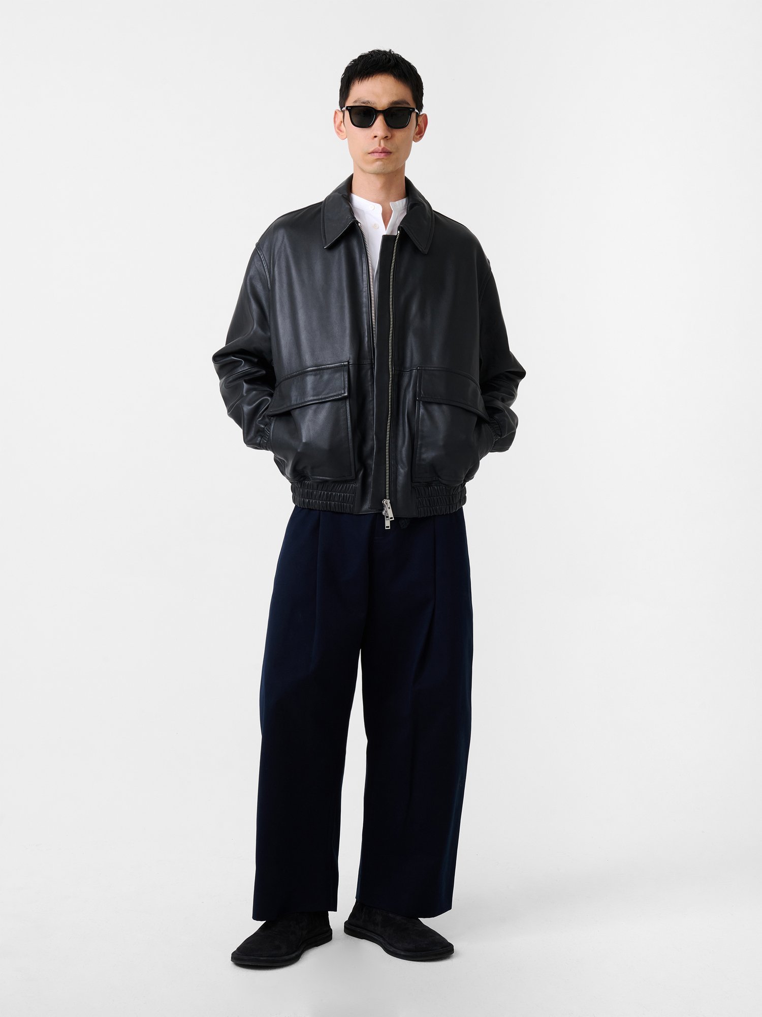 STUDIO NICHOLSON｜PISTON LEATHER JACKET | Rakuten Fashion(楽天