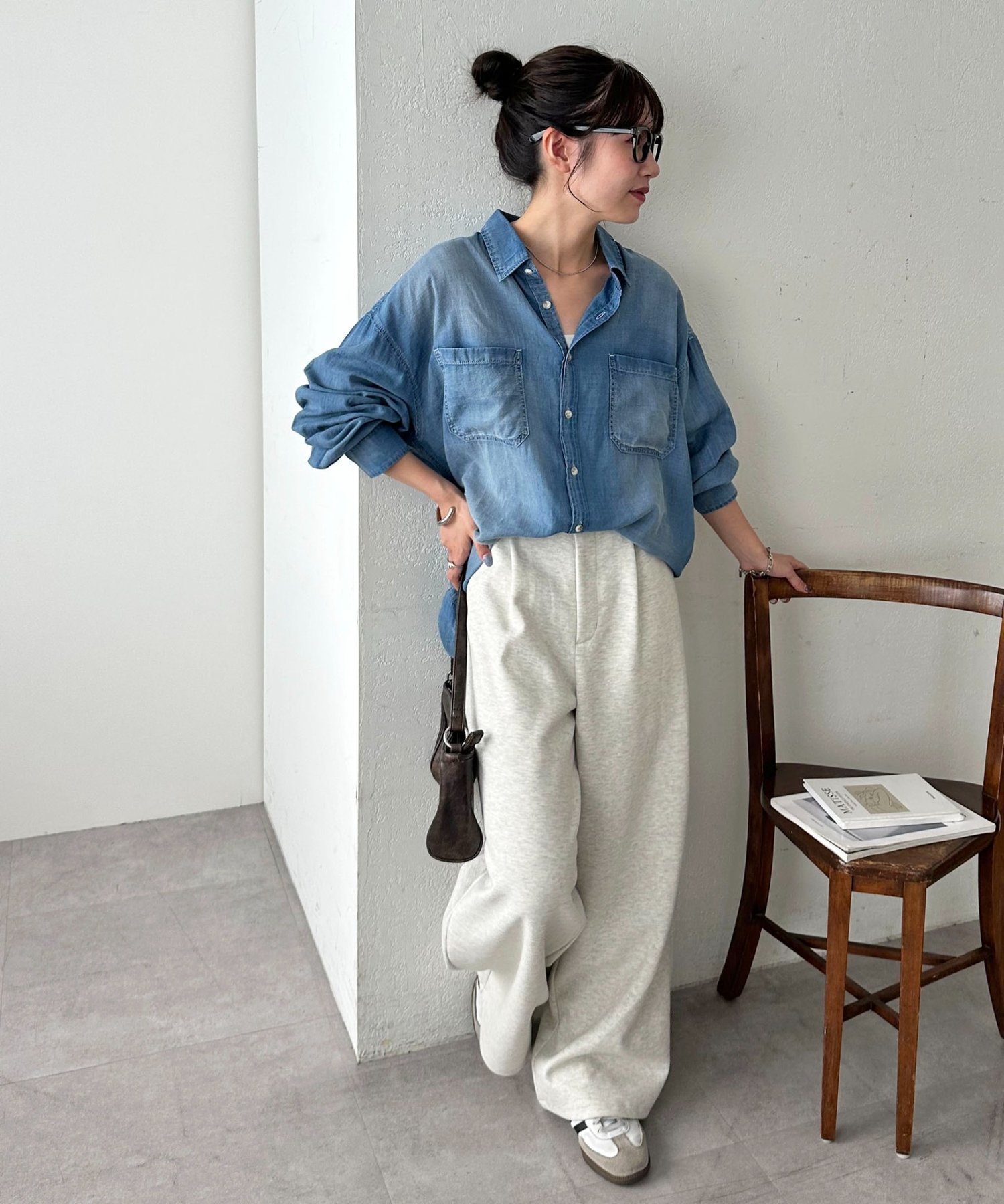 Discoat｜【オールシーズン対応】シアーデニムオーバーシャツ《ユニ