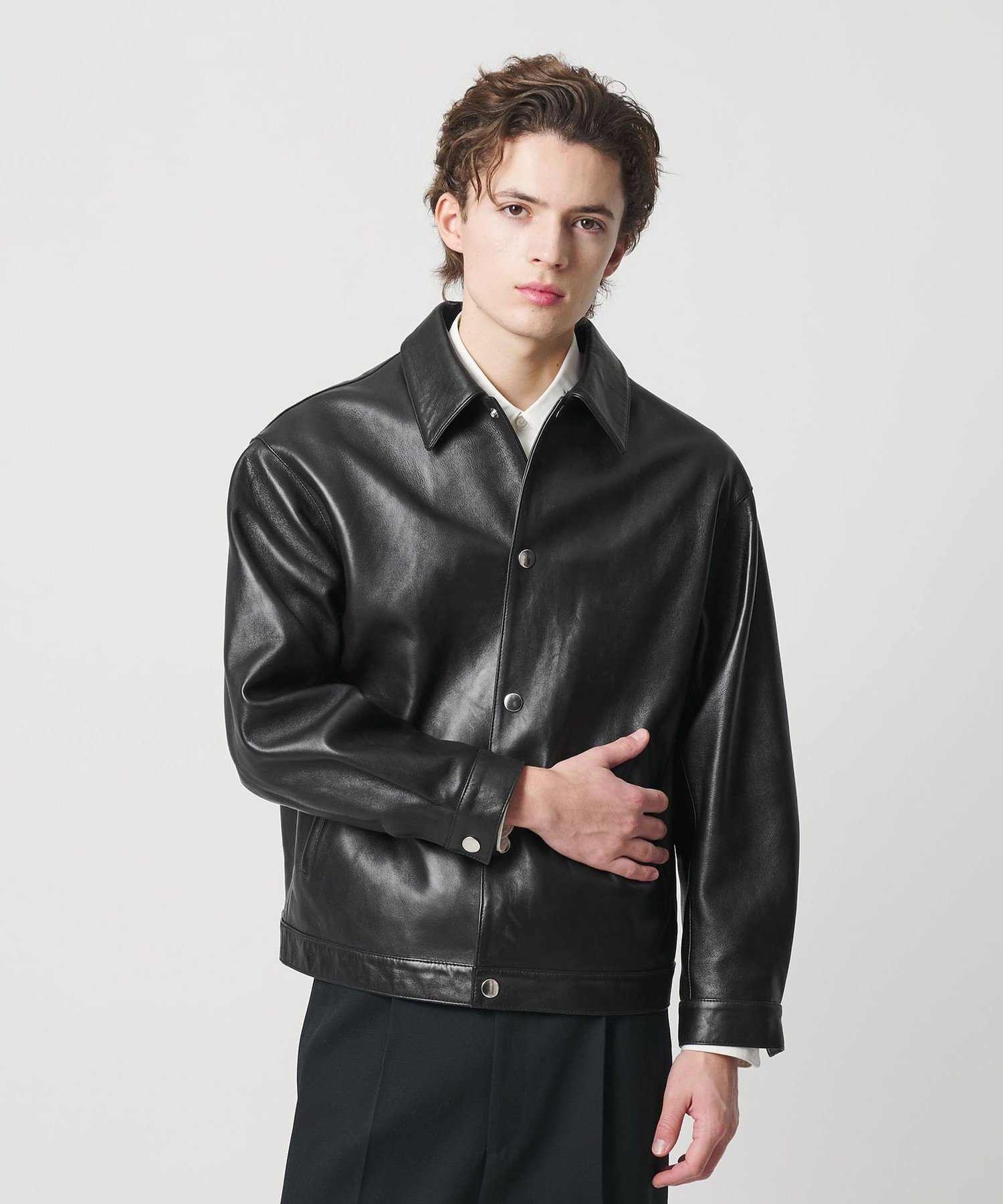 BEAUTY&YOUTH UNITED ARROWS｜セミベジタブル レザー トラッカー