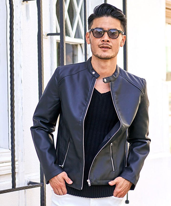 SILVER BULLET｜VICCI PUレザーシングルライダースジャケット