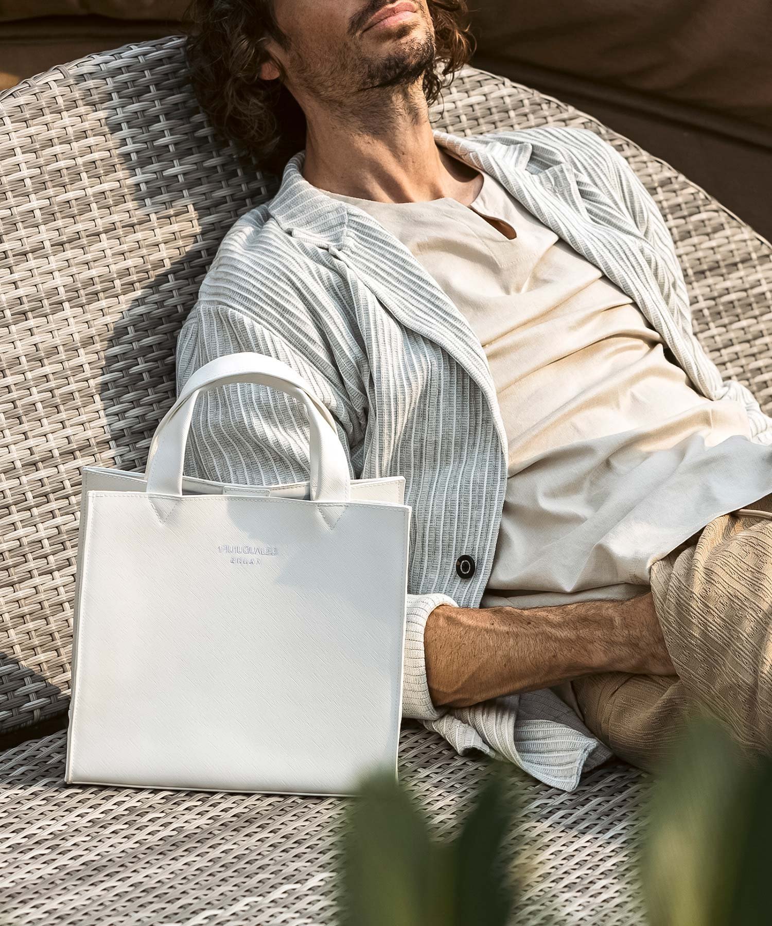 SHIFFON｜1PIU1UGUALE3 RELAX シンセティックサフィアーノミニトート