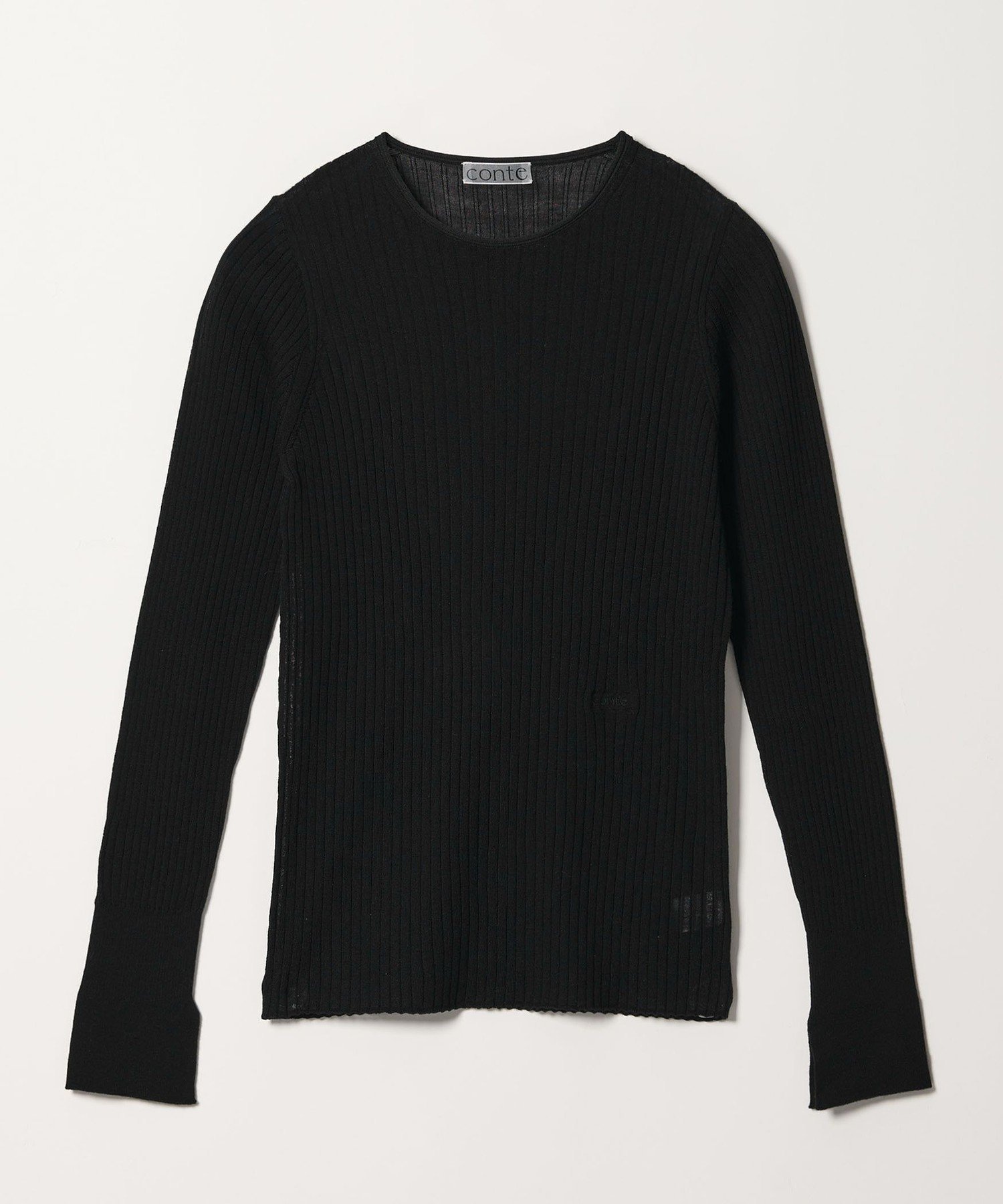 UNITED ARROWS｜<conte>シアー リブ クルーネックニット | Rakuten