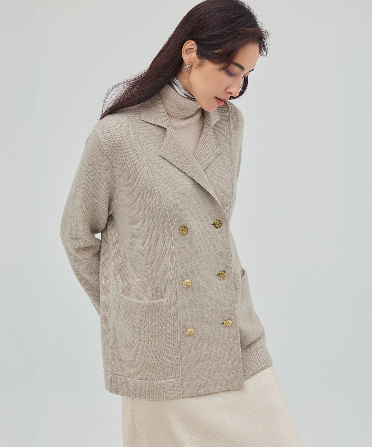 23区｜【見上愛さん着用/Oggi掲載】カシミヤブレンド ニット