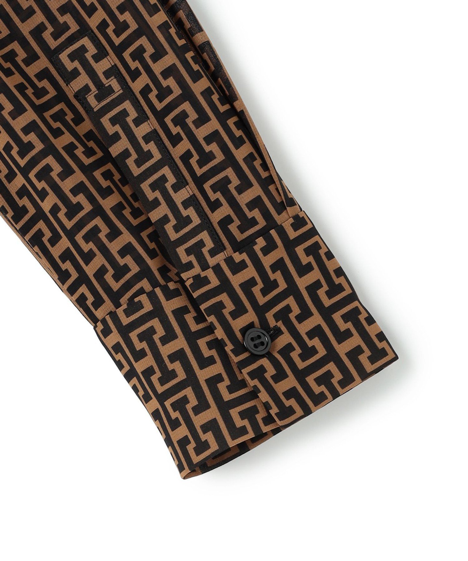 ICB｜【30th ANNIVERSARY】 モノグラムプリントシフォン バンドカラー