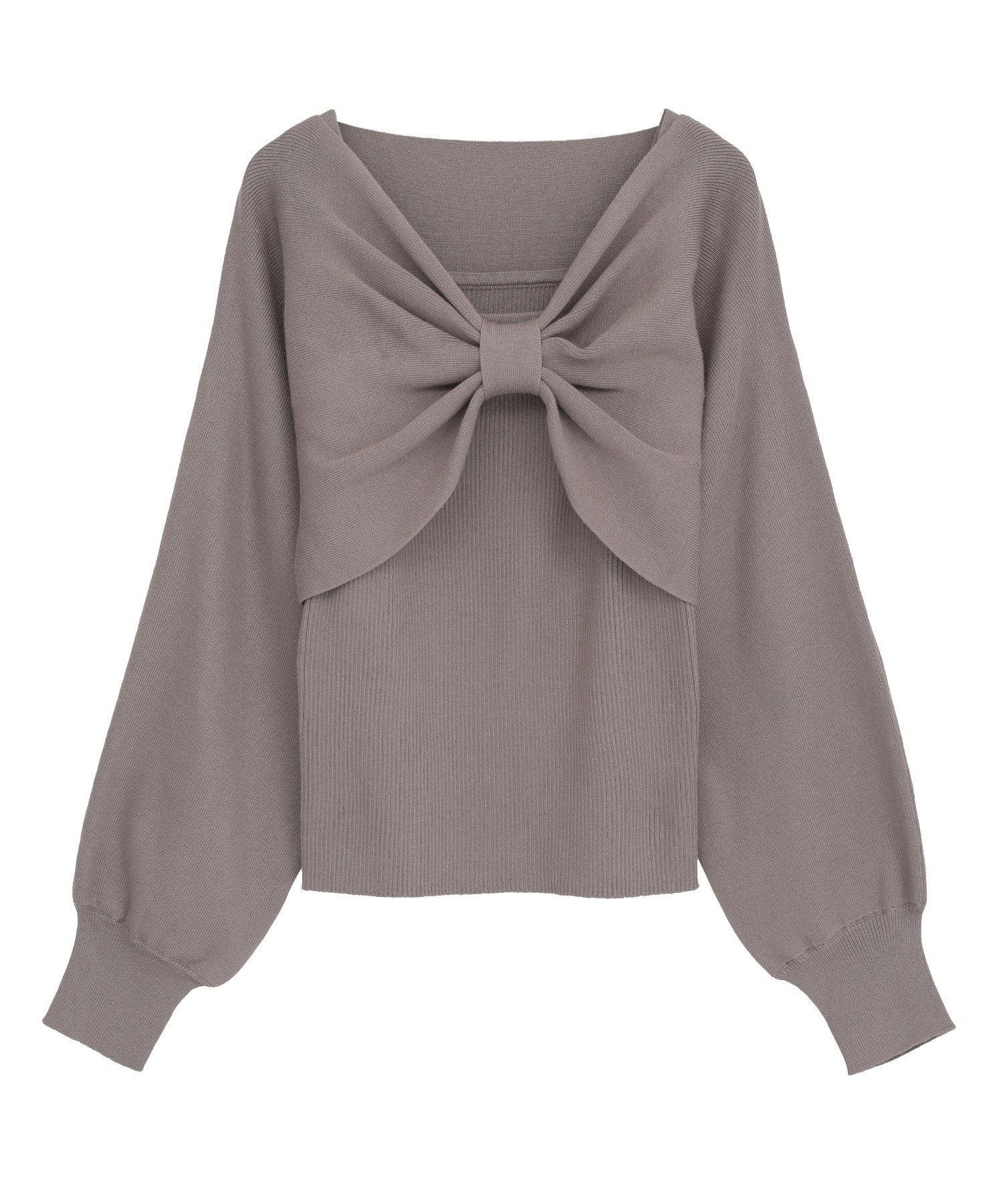 earth music&ecology｜【WEB限定】リボンニットアンサンブル | Rakuten