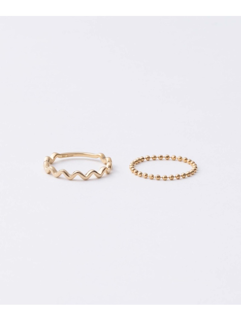 ete｜[レイヤード] K10YG ボールチェーン リング | Rakuten Fashion