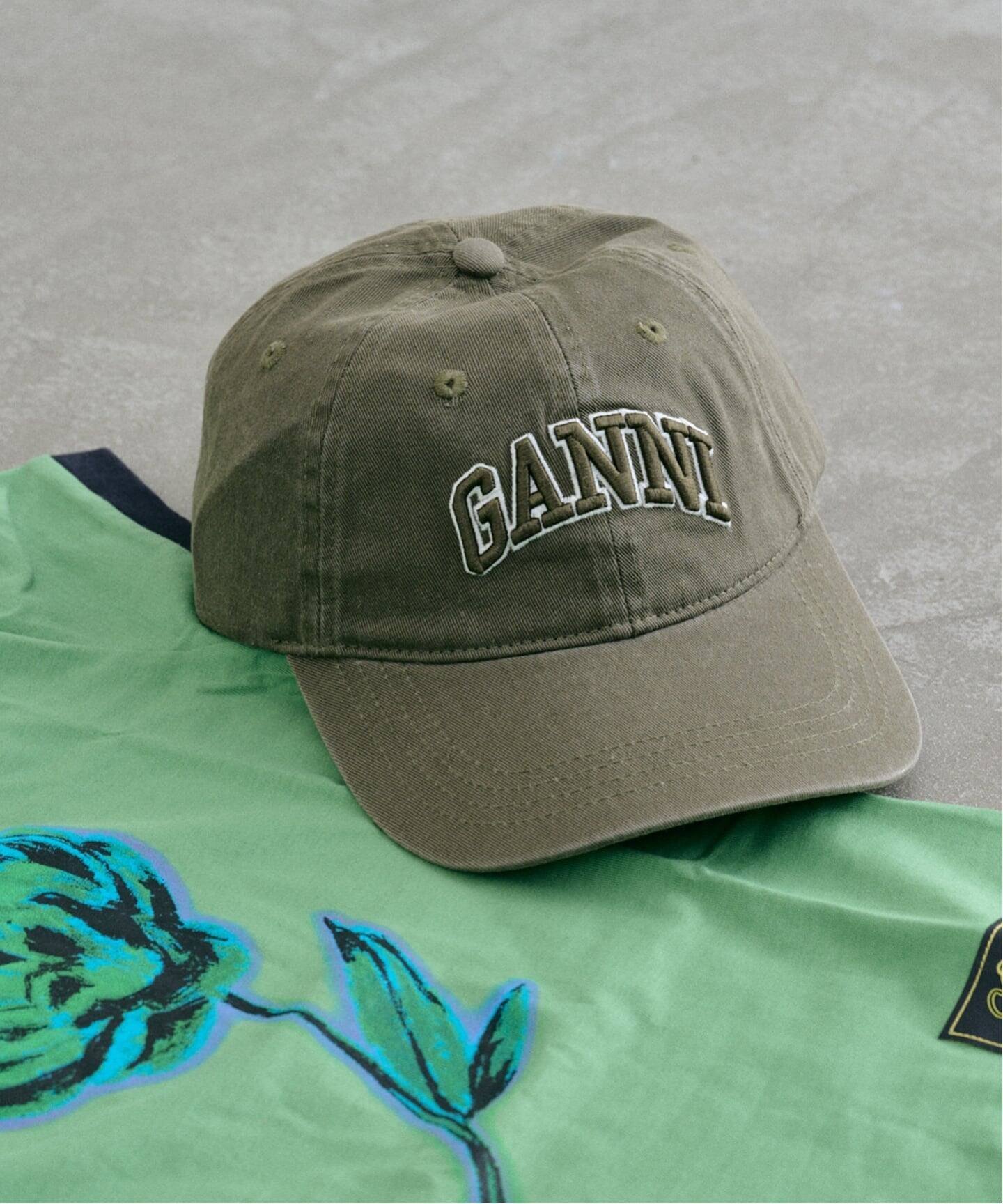 U by SPICK&SPAN｜GANNI/ガニー Washed Cotton Canvas Cap Emb