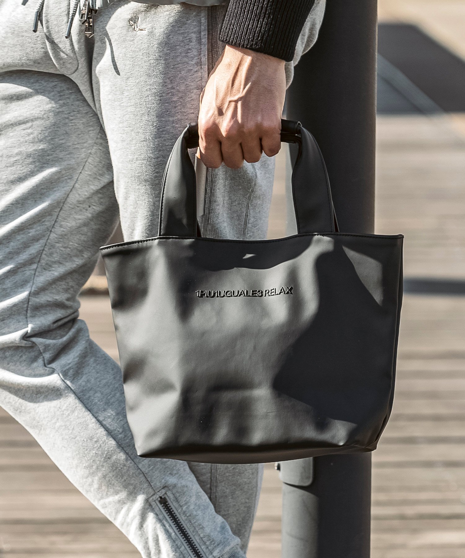 SHIFFON｜1PIU1UGUALE3 RELAX シンセティックレザーミニトートバッグ