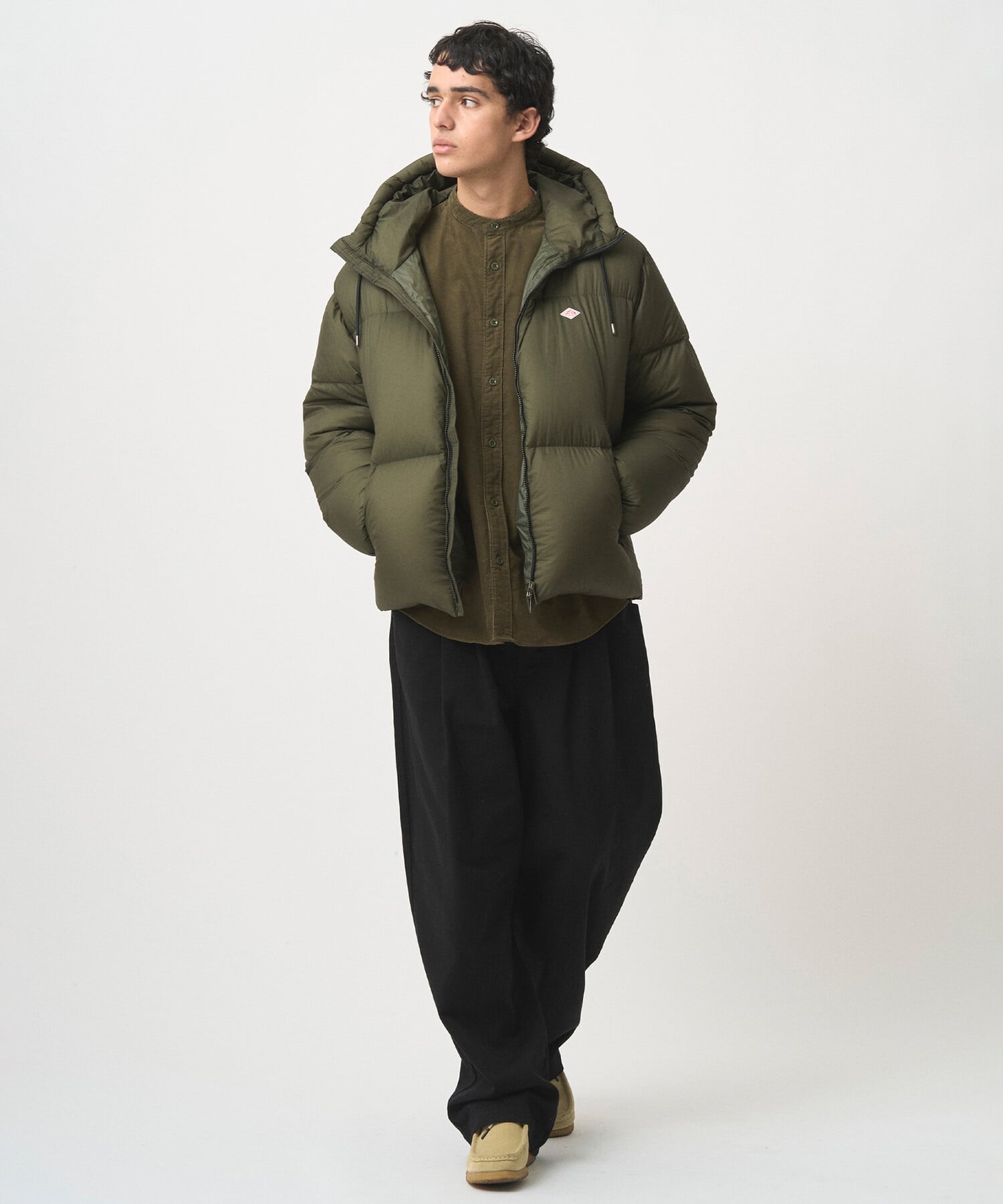 Bshop｜DANTON | ナイロンリップストップ ダウンフードジャケット MEN