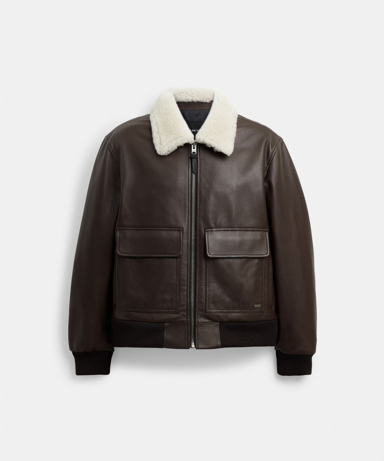 COACH OUTLET｜【公式】レザー フライト ジャケット・シアリング