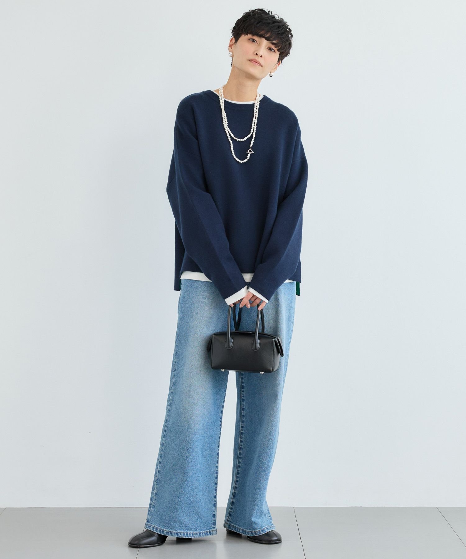 BARNYARDSTORM｜ソフトウエストワイドデニムパンツ【一部店舗限定