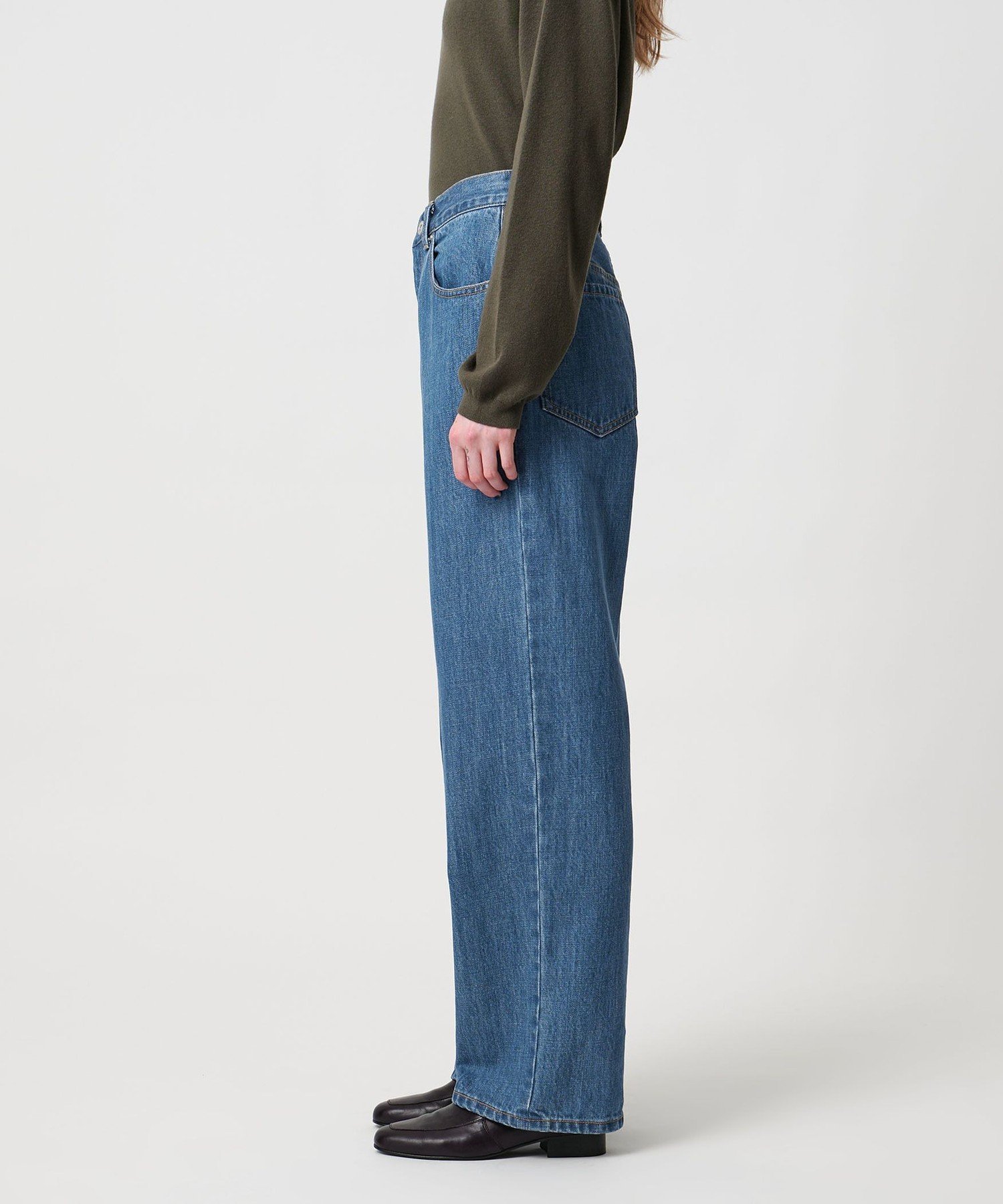 1/26までのお値下げ＜Steven Alan＞コットンデニム ストレートパンツ Steven Alan＞コットン デニム ストレート パンツ